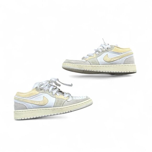 Men Air Jordan 1 Low SE Craft 'Inside Out Tech Grey' Size 7Y big boy Vintage - Picture 2 of 7